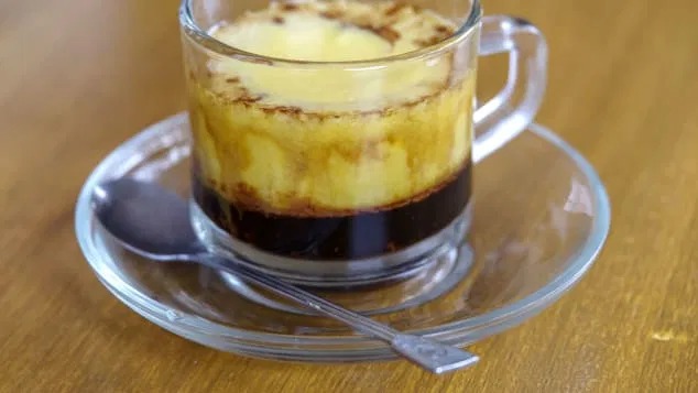 Vietnamese egg coffee is strong, sweet and delicious.