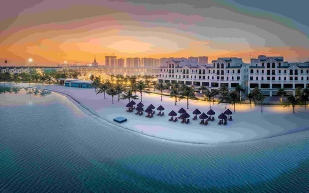 Лагуна с соленой водой площадью 6,1 га в Vinhomes Ocean Park в Ханое (Фото: Vinhomes)