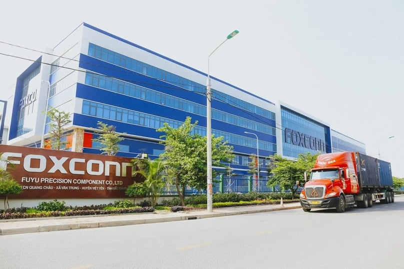 Завод Foxconn в провинции Бакзянг на севере Вьетнама. Фото: CafeF.