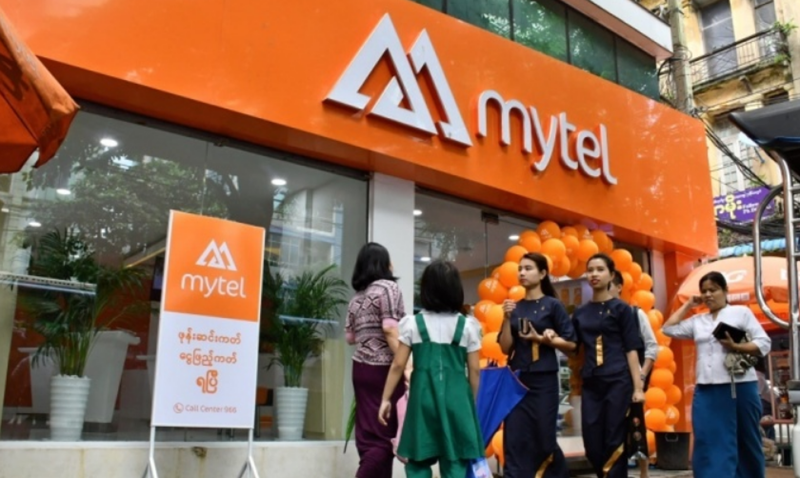 Магазин Mytel в Мьянме, управляемый Viettel Global. 