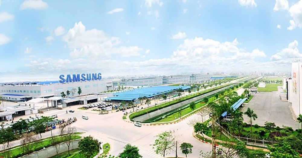 Завод Samsung в провинции Багнинг, Вьетнам.