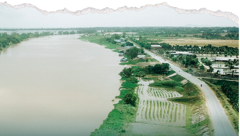 Канал, ведущий пресную воду к фермам провинции Ан Джанг. Фото: Chi Quoc/Tuoi Tre