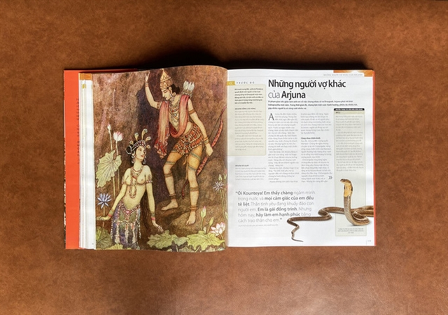 «Махабрахата» была написана великим мудрецом Кришной Двайпаяной Вьясой около 5000 лет назад. Эпос включает в себя 18 томов с 90 000 куплетов поэзии. Он изображает 18-дневную битву между двумя великими индийскими правящими семьями, Кауравами (сыновьями Дхритараштры – потомка Куру) и Пандавами (сыновьями Панду). Фото любезно предоставлено издателем