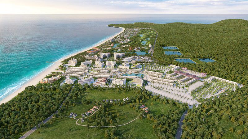Суперкомплекс курортно-развлекательного комплекса Phu Quoc United Center на севере острова Фукуок.