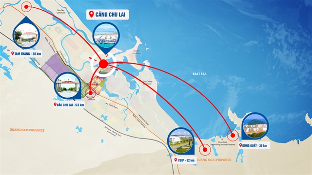 Порт Чу Лай имеет выгодное расположение, соединяясь с промышленными парками и регионами. Фото: THACO