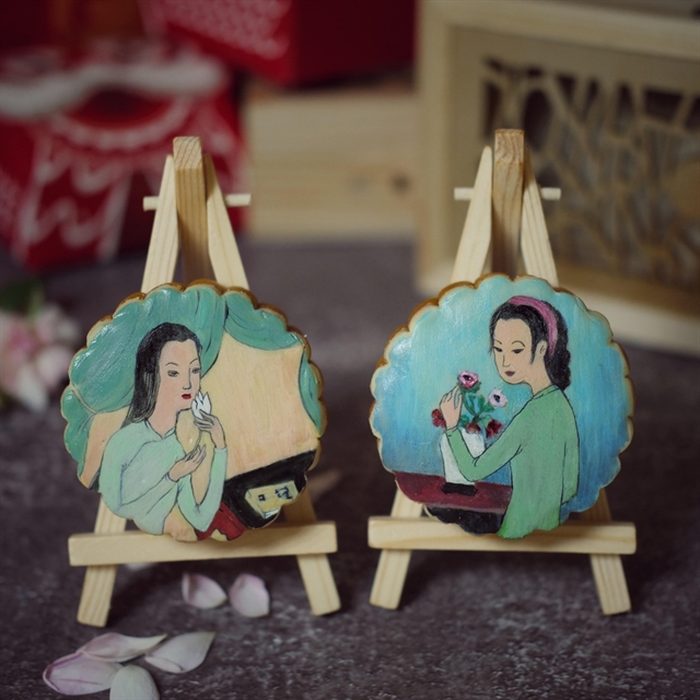 Торты, вдохновленные известным вьетнамским художником Май Чунг Тхы.