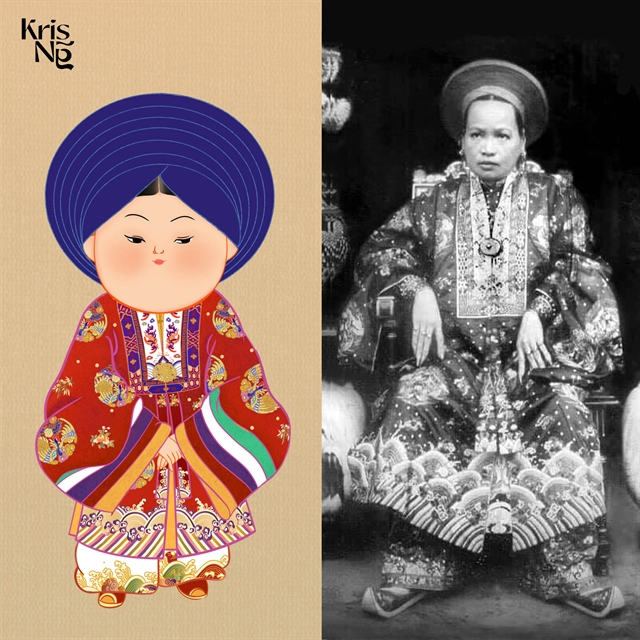 Туника Nhật Bình первоначально была обычным костюмом для наложниц и принцесс в императорском городе Хюэ. - Фото: Kris Nguyễn