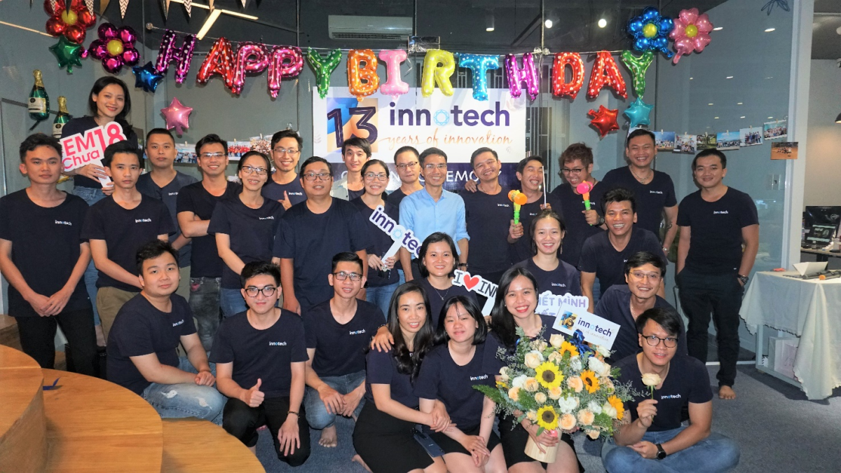 Коллектив InnoTech отмечает 13-летие со дня рождения компании. Фото InnoTech