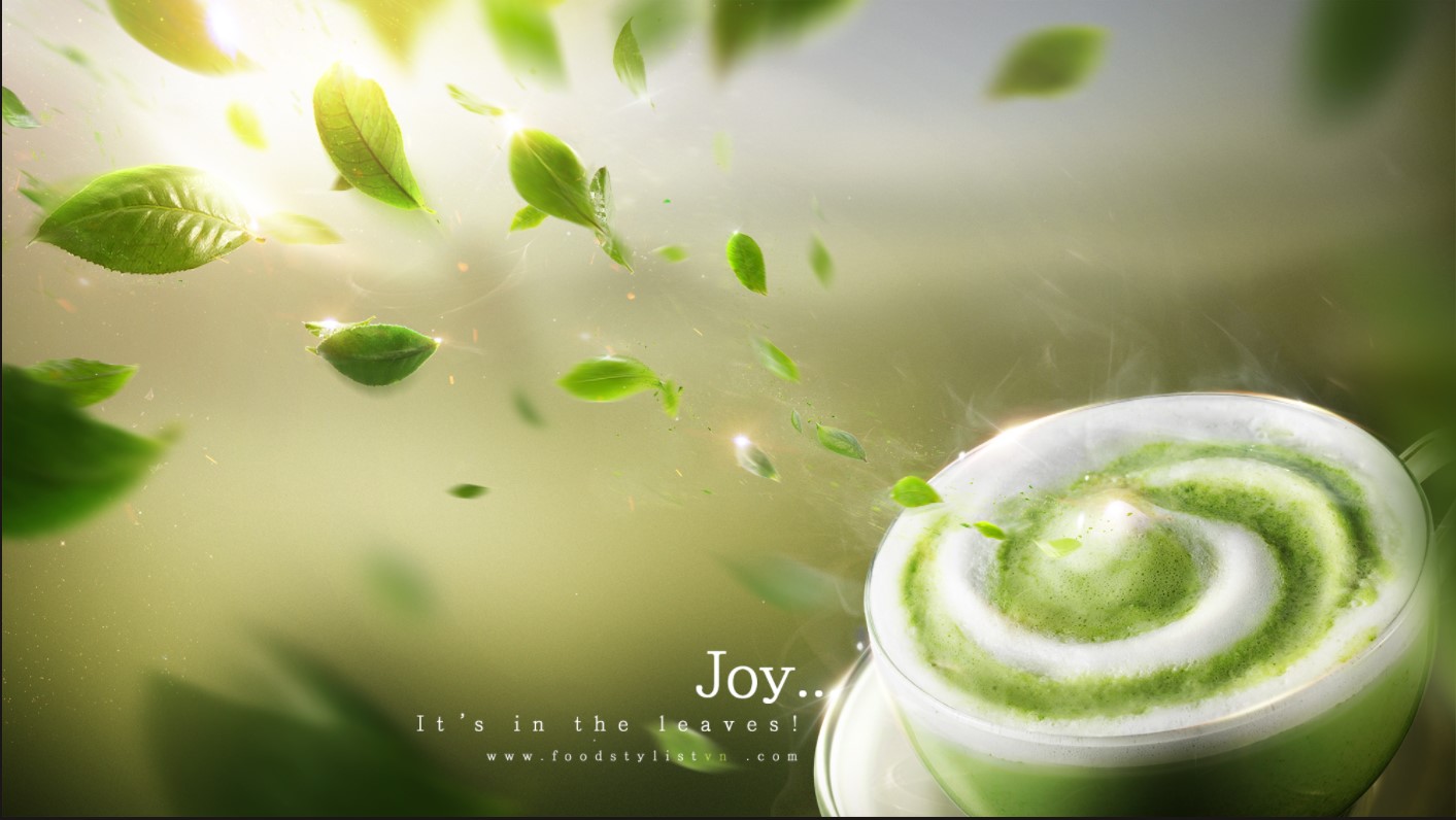 Чашка зеленого чая представлена на этой фотографии, предоставленной фуд-стилистом Буй Ли Тянь Нгуеном.
