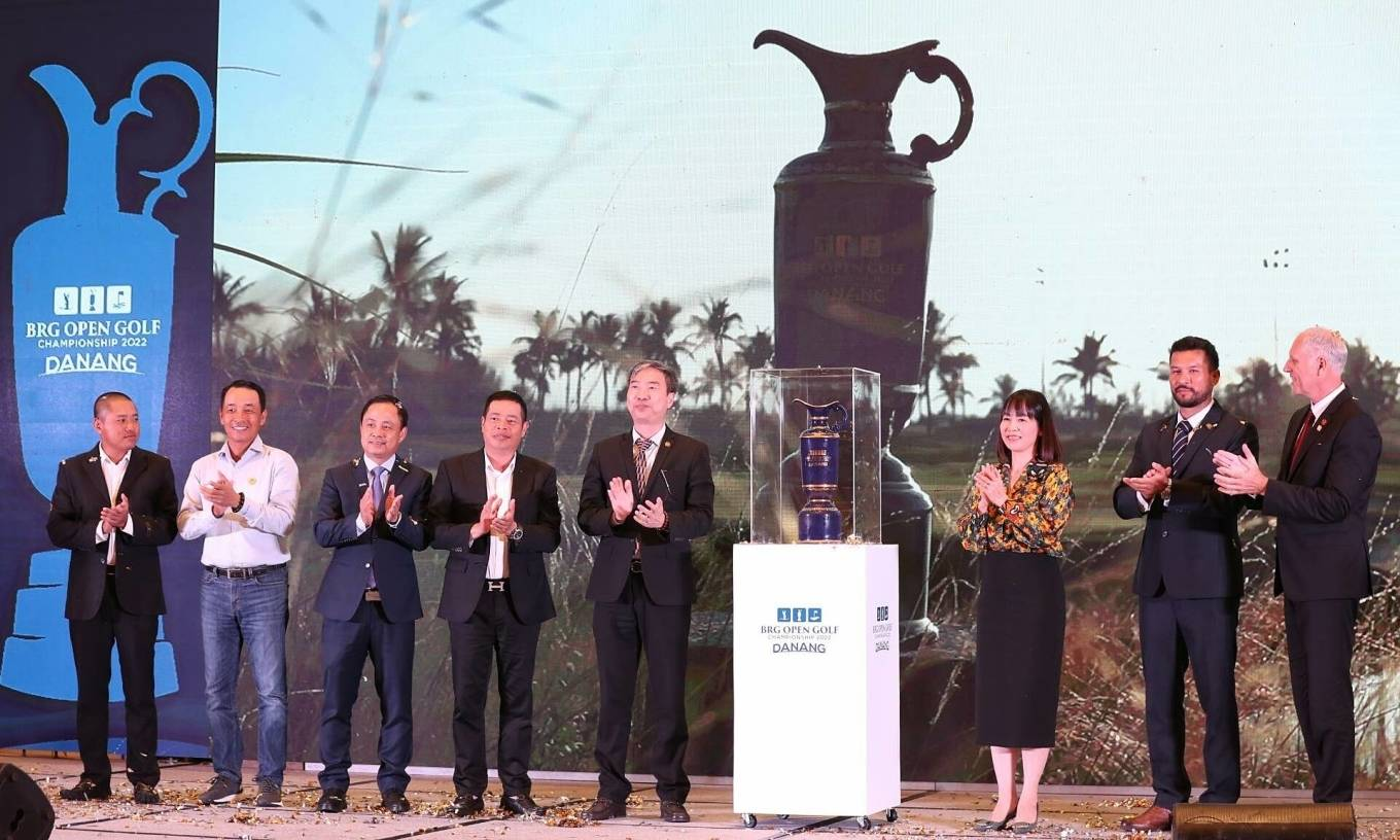 Церемония анонса Открытого чемпионата по гольфу BRG 2022 года в Дананге 26 июля 2022 года. Фото Вьетнамской ассоциации гольфа